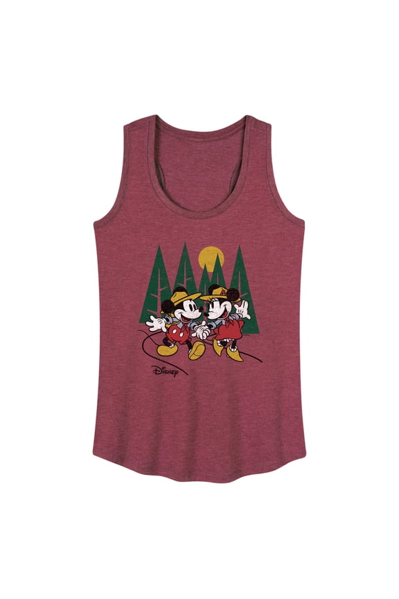- Mickey & Friends - Mickey & Minnie Take a Hike - Women's Racerback Tank Top