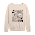 thumbnail image 1 of Disney - Mickey & Friends - The Big Apple 5th Avenue Taxi - Women's Lightweight French Terry Long Sleeve Shirt, 1 of 5