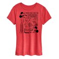 thumbnail image 1 of Disney - Mickey & Friends - Mickey & Minnie - The Big Apple 5th Avenue - Taxi - Women's Short Sleeve Graphic T-Shirt, 1 of 5