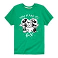 thumbnail image 1 of Disney - Mickey & Friends - Mickey & Minnie - You Make Me Full - Toddler And Youth Short Sleeve Graphic T-Shirt, 1 of 5