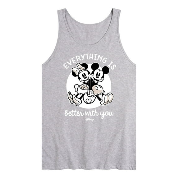 Disney - Mickey & Friends - Mickey & Minnie in Love - Everything is Better with You - Men's Jersey Tank Top
