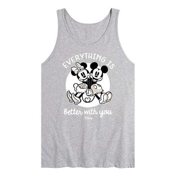 Disney - Mickey & Friends - Mickey & Minnie in Love - Everything is Better with You - Men's Jersey Tank Top