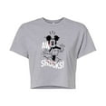 thumbnail image 1 of Disney - Mickey & Friends - Mickey Mouse - Aw Shucks - Juniors Cropped Cotton Blend T-Shirt, 1 of 5