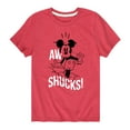 thumbnail image 1 of Disney - Mickey & Friends - Mickey Mouse - Aw Shucks! - Toddler And Youth Short Sleeve Graphic T-Shirt, 1 of 5