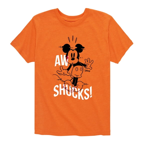 Disney - Mickey & Friends - Mickey Mouse - Aw Shucks! - Toddler And Youth Short Sleeve Graphic T-Shirt