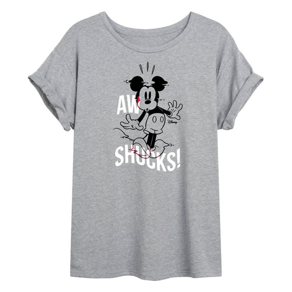 Disney - Mickey & Friends - Mickey Mouse - Aw Shucks - Women's Oversized T-Shirt