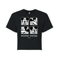 thumbnail image 1 of Disney - Mickey & Friends - Mickey Mouse - Black & White Photo Grid - Juniors Cropped Cotton Blend T-Shirt, 1 of 5