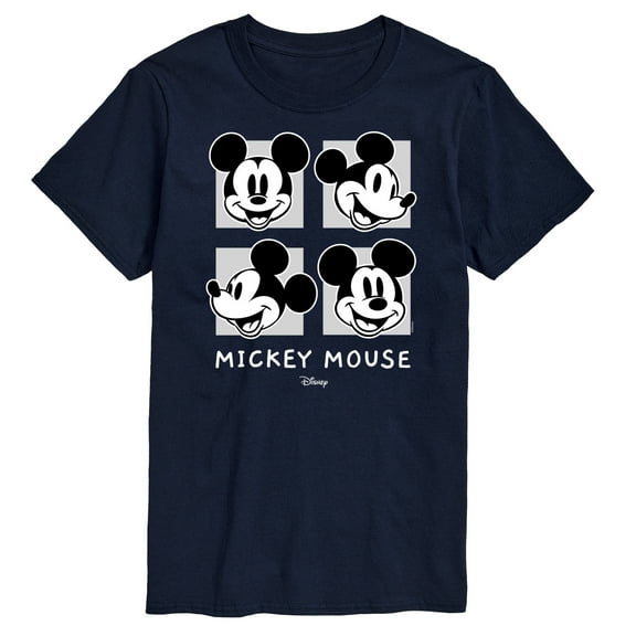 Disney - Mickey & Friends - Mickey Mouse - Black & White Photo Grid - Men's Short Sleeve Graphic T-Shirt