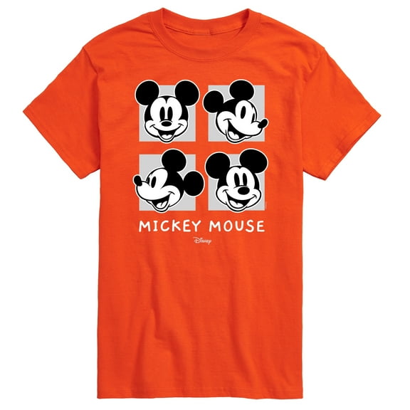 Disney - Mickey & Friends - Mickey Mouse - Black & White Photo Grid - Men's Short Sleeve Graphic T-Shirt