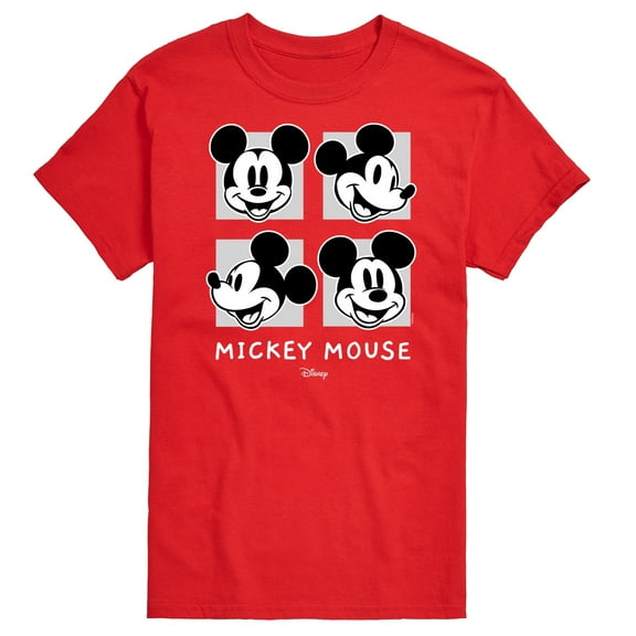 Disney - Mickey & Friends - Mickey Mouse - Black & White Photo Grid - Men's Short Sleeve Graphic T-Shirt