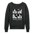 thumbnail image 1 of Disney - Mickey & Friends - Mickey Mouse - Black & White Photo Grid - Women's Lightweight French Terry Long Sleeve Shirt, 1 of 5