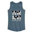 thumbnail image 1 of Disney - Mickey & Friends - Mickey Mouse - Black & White Photo Grid - Women's Racerback Tank Top, 1 of 5