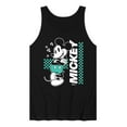 thumbnail image 1 of Disney - Mickey & Friends - Mickey Mouse - Checkered Retro Design - Men's Jersey Tank Top, 1 of 5