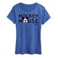 thumbnail image 1 of Disney - Mickey & Friends - Mickey Mouse - Classic and Simple - Women's Short Sleeve Graphic T-Shirt, 1 of 5