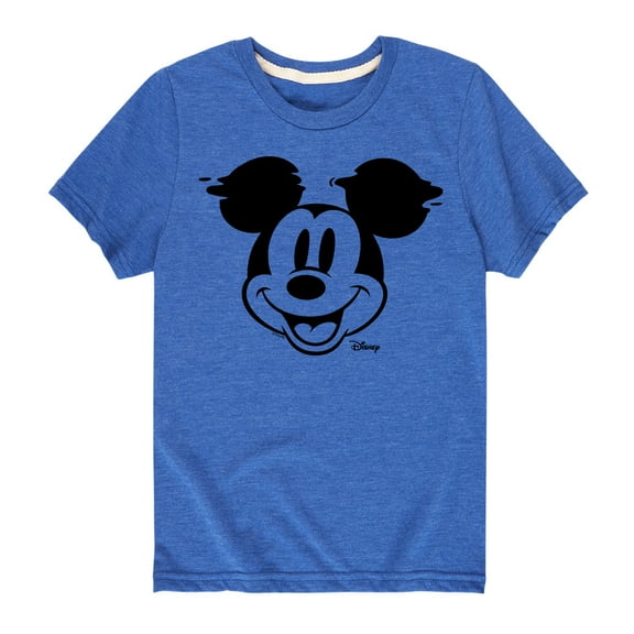 Disney - Mickey & Friends - Mickey Mouse - Face Glitch - Toddler And Youth Short Sleeve Graphic T-Shirt