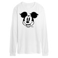 thumbnail image 1 of Disney - Mickey & Friends - Mickey Mouse - Face Only - Glitch - Men's Long Sleeve T-Shirt, 1 of 1