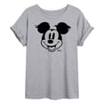 thumbnail image 1 of Disney - Mickey & Friends - Mickey Mouse - Glitch - Juniors Ideal Flowy Muscle T-Shirt, 1 of 5