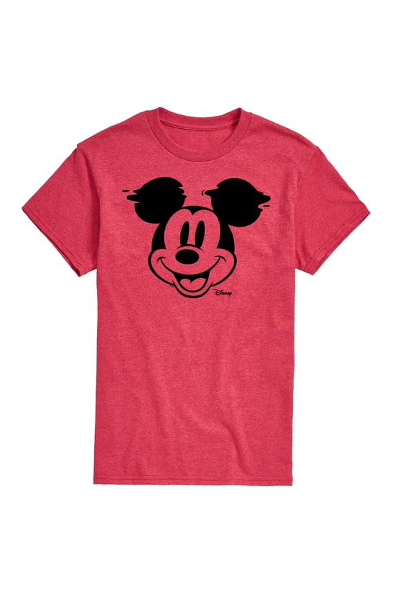- Mickey & Friends - Mickey Mouse - Glitch - Men's Short Sleeve Graphic T-Shirt