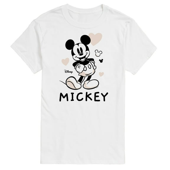 Disney - Mickey & Friends - Mickey Mouse - Hearts & Love - Men's Short Sleeve Graphic T-Shirt