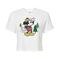 thumbnail image 1 of Disney - Mickey & Friends - Mickey Mouse - Hiking & Camping - Possible Wrong Turn - Juniors Cropped Cotton Blend T-Shirt, 1 of 5