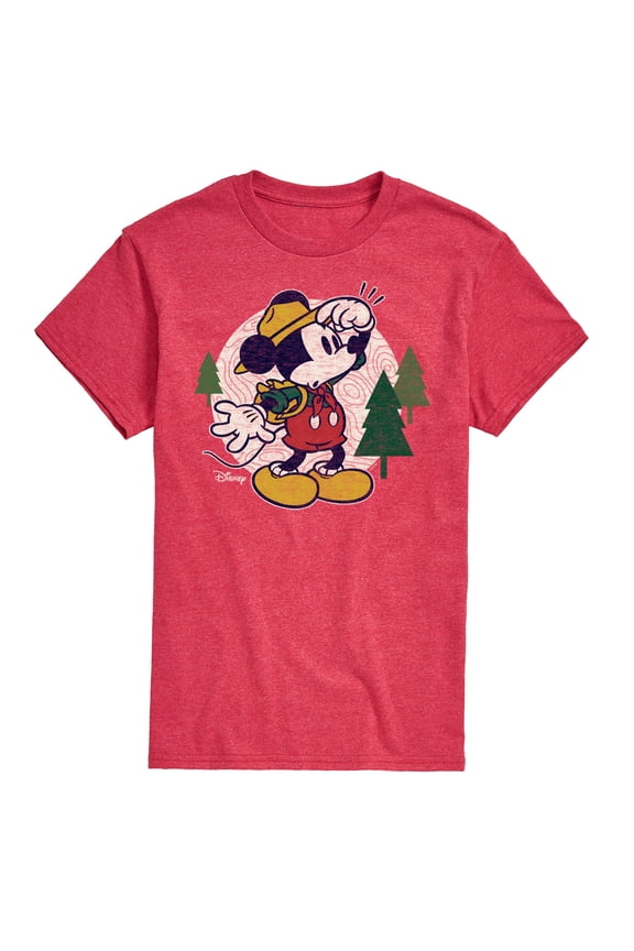 - Mickey & Friends - Mickey Mouse - Hiking & Camping - Possible Wrong Turn - Men's Short Sleeve Graphic T-Shirt