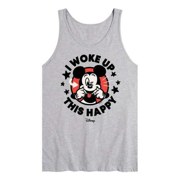 Disney - Mickey & Friends - Mickey Mouse - I Woke Up This Happy - Wink - Men's Jersey Tank Top