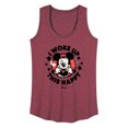 thumbnail image 1 of Disney - Mickey & Friends - Mickey Mouse - I Woke Up This Happy - Wink - Women's Racerback Tank Top, 1 of 5