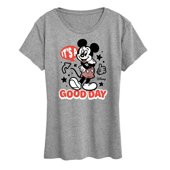 Disney - Mickey & Friends - Mickey Mouse - It's a Good Day - Women's Short Sleeve Graphic T-Shirt