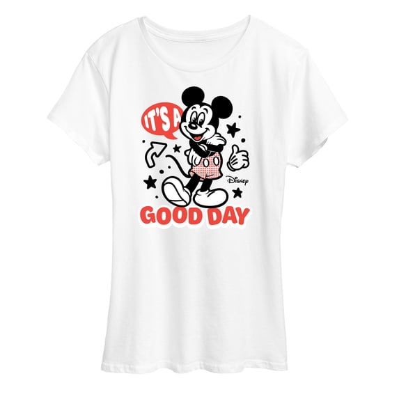 Disney - Mickey & Friends - Mickey Mouse - It's a Good Day - Women's Short Sleeve Graphic T-Shirt
