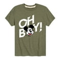 thumbnail image 1 of Disney - Mickey & Friends - Mickey Mouse - Oh Boy! - Toddler And Youth Short Sleeve Graphic T-Shirt, 1 of 5