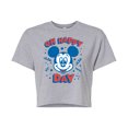 thumbnail image 1 of Disney - Mickey & Friends - Mickey Mouse - Oh Happy Day Celebration - Juniors Cropped Cotton Blend T-Shirt, 1 of 5