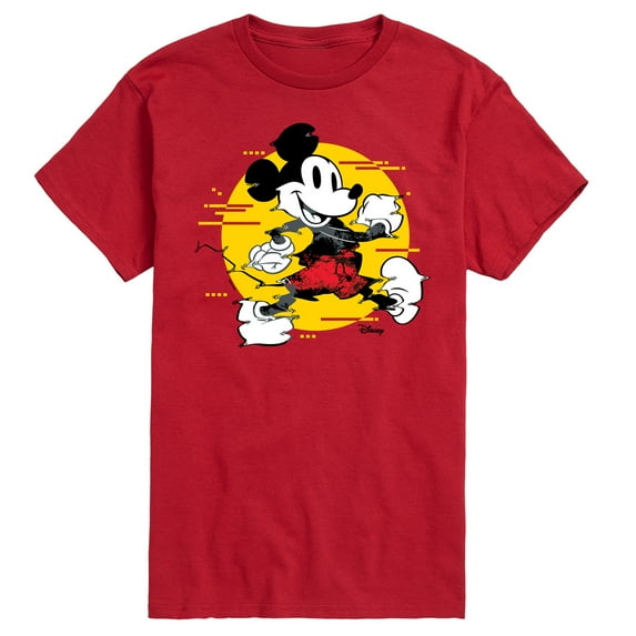 Disney - Mickey & Friends - Mickey Mouse - Spotlight Glitch - Men's Short Sleeve Graphic T-Shirt