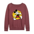 thumbnail image 1 of Disney - Mickey & Friends - Mickey Mouse - Spotlight Glitch - Women's Lightweight French Terry Long Sleeve Shirt, 1 of 5