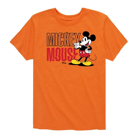 Disney - Mickey & Friends - Mickey Mouse - Standard Writing - Toddler And Youth Short Sleeve Graphic T-Shirt