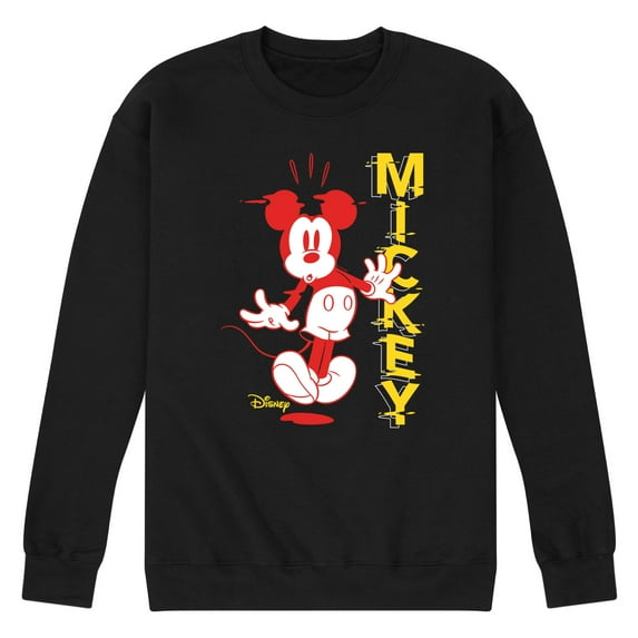 Disney - Mickey & Friends - Mickey Mouse Surprised - Men's Crew Neck Fleece Pullover