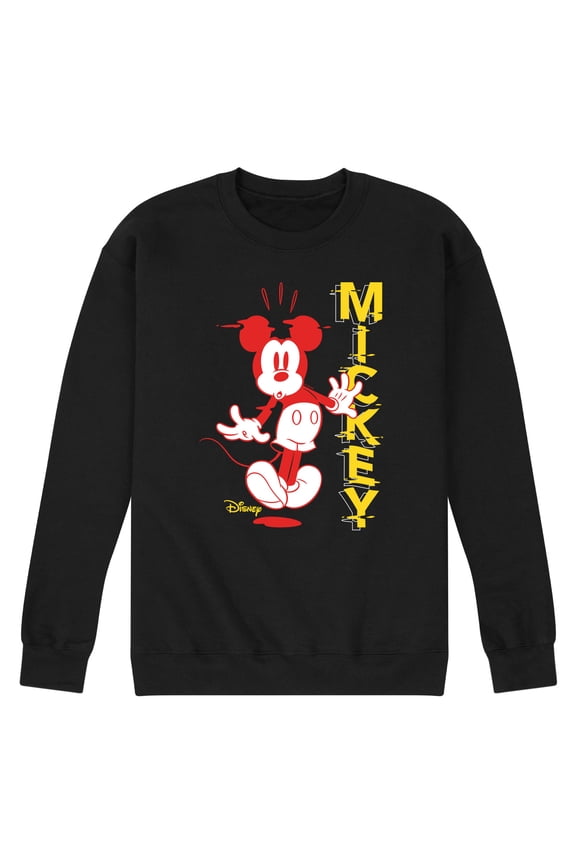 - Mickey & Friends - Mickey Mouse Surprised - Men's Crew Neck Fleece Pullover