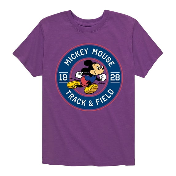 Disney - Mickey & Friends - Mickey Mouse - Track and Field - 1928 - Toddler And Youth Short Sleeve Graphic T-Shirt
