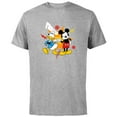 thumbnail image 1 of Disney Mickey Friends Mickey Mouse and Donald Duck Fresh - Short Sleeve Cotton T-Shirt for Adults - Customized-Athletic Heather, 1 of 5