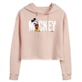 thumbnail image 1 of Disney - Mickey & Friends - Mickey Name Glitch - Juniors Cropped Pullover Hoodie, 1 of 5