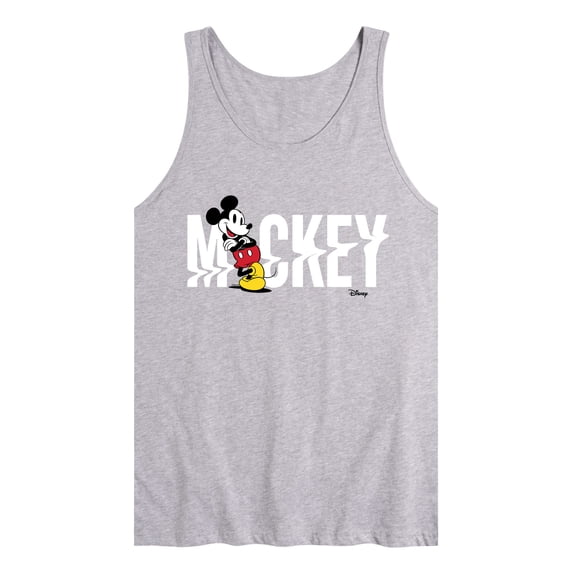 Disney - Mickey & Friends - Mickey Name Glitch - Men's Jersey Tank Top