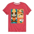 thumbnail image 1 of Disney - Mickey & Friends - Mickey Pluto & Daffy Duck Beach Day Surfing - Toddler And Youth Short Sleeve Graphic T-Shirt, 1 of 5