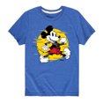 thumbnail image 1 of Disney - Mickey & Friends - Mickey Power Walk - Glitch - Toddler And Youth Short Sleeve Graphic T-Shirt, 1 of 5