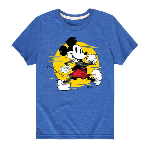 Disney - Mickey & Friends - Mickey Power Walk - Glitch - Toddler And Youth Short Sleeve Graphic T-Shirt