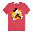thumbnail image 1 of Disney - Mickey & Friends - Mickey Power Walk - Glitch - Toddler And Youth Short Sleeve Graphic T-Shirt, 1 of 5