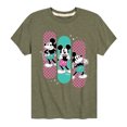 thumbnail image 1 of Disney - Mickey & Friends - Mickey - Retro Checkered Pastel Colors - Toddler And Youth Short Sleeve Graphic T-Shirt, 1 of 5
