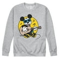 thumbnail image 1 of Disney - Mickey & Friends - Mickey Singing & Playing the Guitar - Flipflops & Sunglasses - Men's Crew Neck Fleece Pullover, 1 of 5