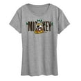 thumbnail image 1 of Disney - Mickey & Friends - Mickey Sits on a Log Playing Music - Camping - Women's Short Sleeve Graphic T-Shirt, 1 of 5