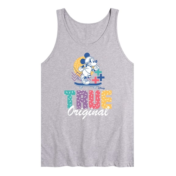 Disney - Mickey & Friends - Mickey Skateboarding - True Original - Pastel Colors - Men's Jersey Tank Top