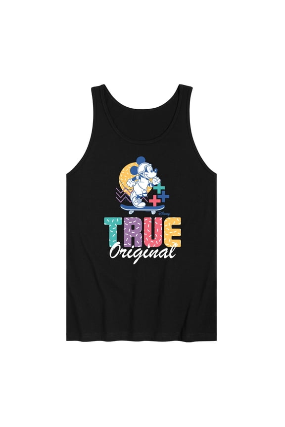 - Mickey & Friends - Mickey Skateboarding - True Original - Pastel Colors - Men's Jersey Tank Top