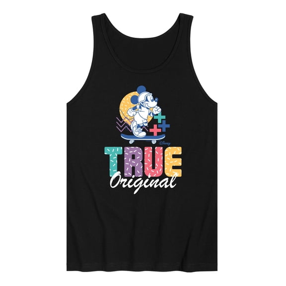 Disney - Mickey & Friends - Mickey Skateboarding - True Original - Pastel Colors - Men's Jersey Tank Top